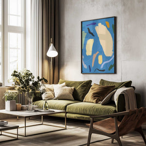 Tablou înramat „Bold Color Brushstrokes” de Little Dean
