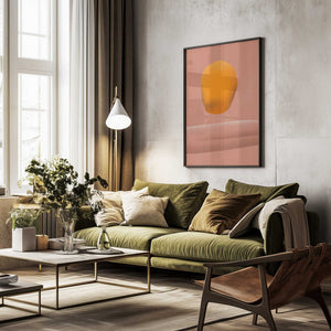 Tablou înramat „Stone portrait orange” de Little Dean