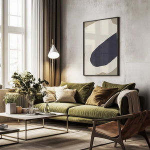 Tablou înramat „Contrasting Shapes” de Little Dean