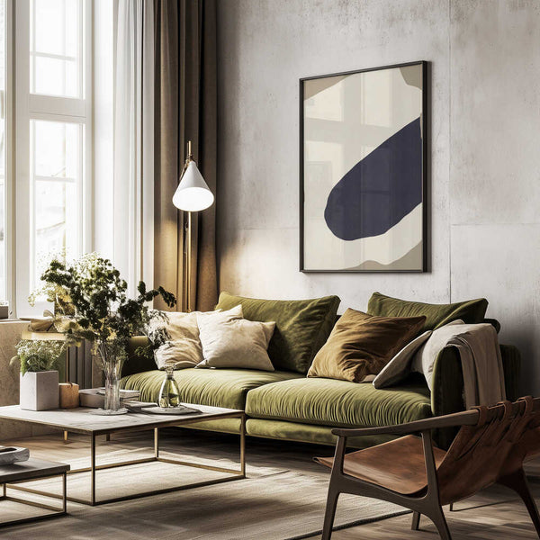 Tablou înramat „Contrasting Shapes” de Little Dean