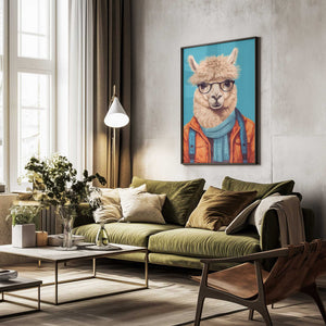 Tablou înramat „Lama 4” de Bilge Paksoylu