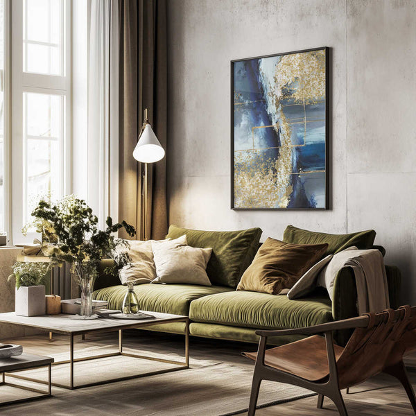 Tablou înramat „Blue Marble” de Sally Ann Moss