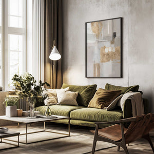 Tablou înramat „Golden Canvas” de Sally Ann Moss