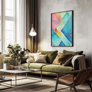 Tablou înramat „Nature Inspired Abstract Watercolor  (Day 37)” de Mauro