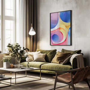 Tablou înramat „Nature Inspired Abstract Watercolor  (Day 40)” de Mauro