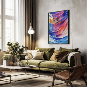 Tablou înramat „Nature Inspired Abstract Watercolor  (Day 42)” de Mauro