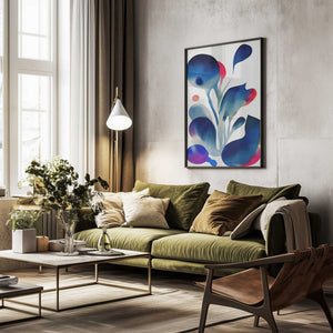 Tablou înramat „Nature Inspired Abstract Watercolor  (Day 53)” de Mauro