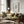 Tablou înramat „Flower decor on a round table” de Little Dean