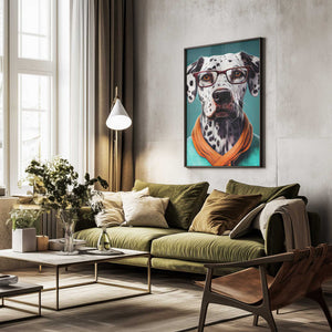 Tablou înramat „Dog Dalmatian” de Justyna Jaszke