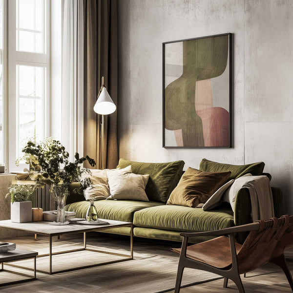 Tablou înramat „Metal Brushs nº1” de Alma