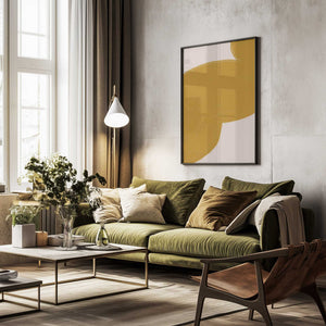 Tablou înramat „Golden Swirl Path” de THE MIUUS STUDIO
