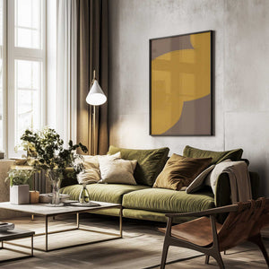 Tablou înramat „Golden Flow” de THE MIUUS STUDIO