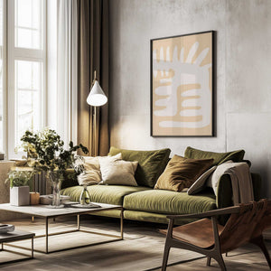 Tablou înramat „Abstract Organic Shape” de Natasha Playell