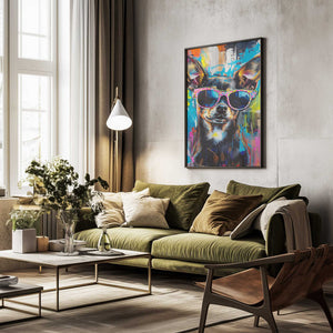 Tablou înramat „Bad Girl” de SHANDU