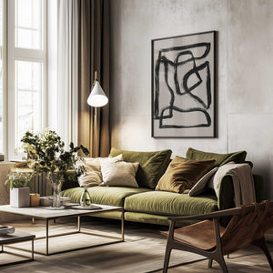 Tablou înramat „Brush Shapes 2” de Mareike Böhmer