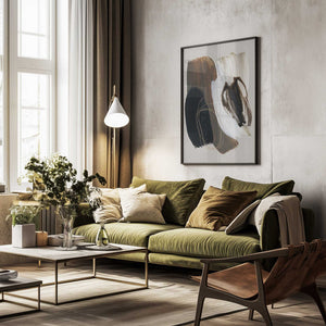 Tablou înramat „Abstract Brush Strokes 108X” de Mareike Böhmer
