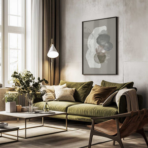 Tablou înramat „Organic shapes in earthly tones” de Imaginative