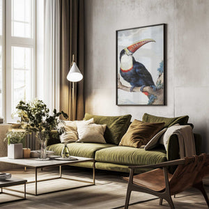 Tablou înramat „Red Billed Toucan” de Aert Schouman