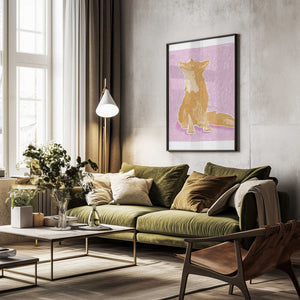 Tablou înramat „Pandc Littlefox Copy” de Jenny Liz Rome