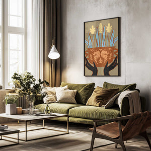 Tablou înramat „Vessel Collection : Growth” de Arty Guava