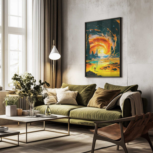 Tablou înramat „Romantic Space Walk” de Taudalpoi