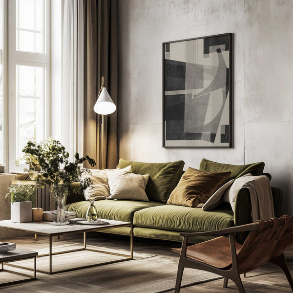 Tablou înramat „Geometric Shadows” de THE MIUUS STUDIO