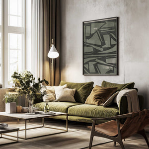 Tablou înramat „Shattered Geometry” de THE MIUUS STUDIO