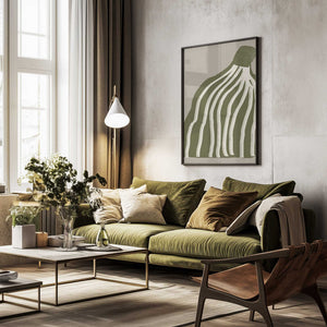 Tablou înramat „Modern Flower” de THE MIUUS STUDIO