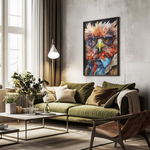 Tablou înramat „Eagle Watercolor Animal Art (2)” de Justyna Jaszke