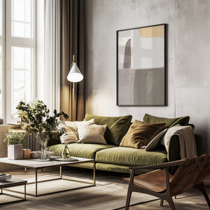 Tablou înramat „Muted Geometry” de Little Dean
