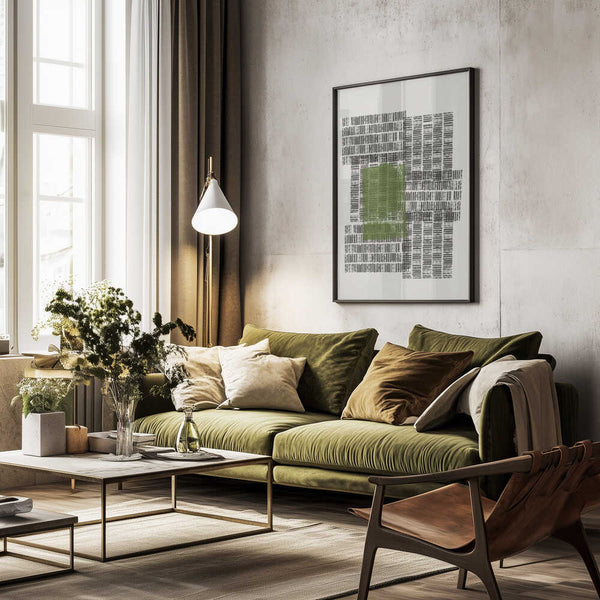 Tablou înramat „Intersecting Patterns” de THE MIUUS STUDIO