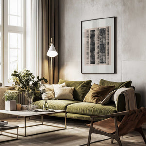 Tablou înramat „Monochrome Lines” de THE MIUUS STUDIO