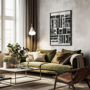 Tablou înramat „Monochrome Blocks” de THE MIUUS STUDIO