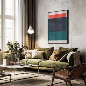 Tablou înramat „Colorful overlay 13” de Vitor Costa
