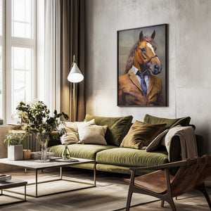 Tablou înramat „Elegant Horse Animal Art” de Justyna Jaszke