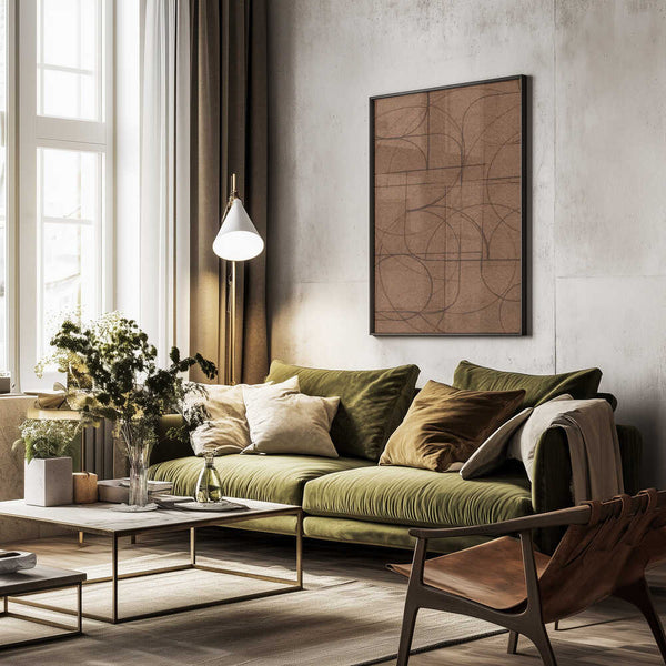 Tablou înramat „Curved 1” de Dan Hobday