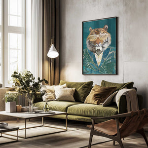 Tablou înramat „Tiger Jungle Jacket 2” de Sarah Manovski