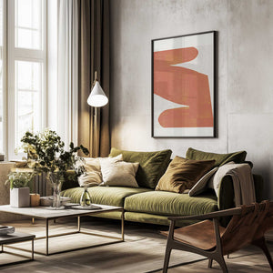 Tablou înramat „Orange Silhouette” de THE MIUUS STUDIO