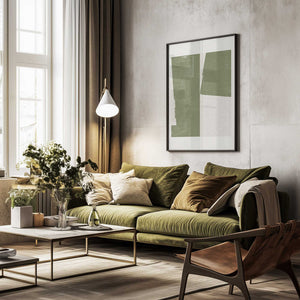 Tablou înramat „Muted Geometrics” de THE MIUUS STUDIO