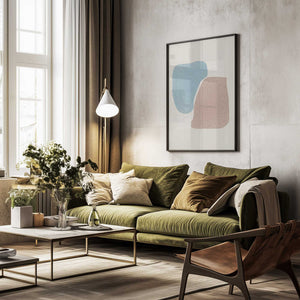 Tablou înramat „Soft Shapes Harmony” de THE MIUUS STUDIO