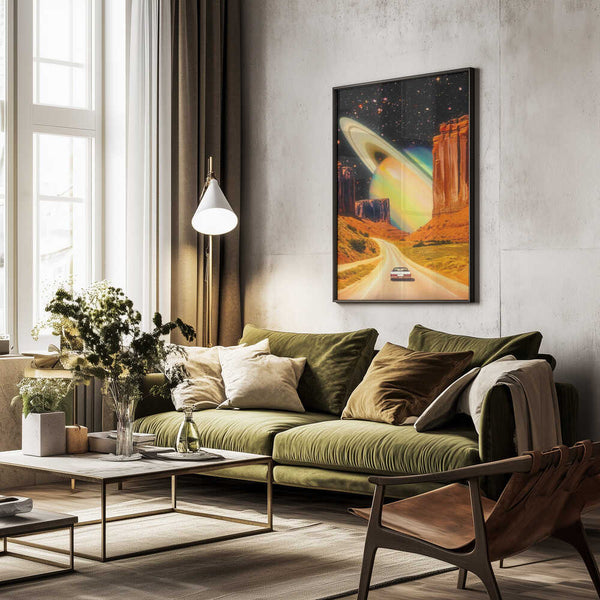 Tablou înramat „Road Trip to the Rings of Infinity” de Taudalpoi