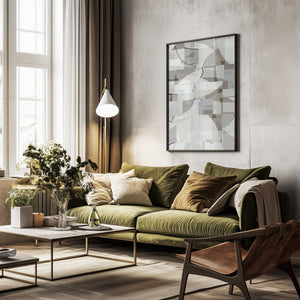 Tablou înramat „Neutral Curves 8” de cartissi