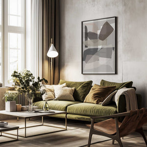 Tablou înramat „Neutral Shapes 3” de cartissi