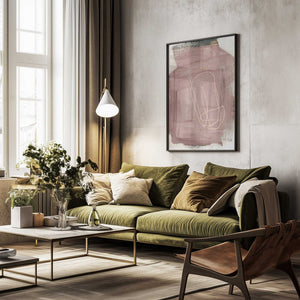 Tablou înramat „Abstract Brush Strokes 183 Kopie” de Mareike Böhmer