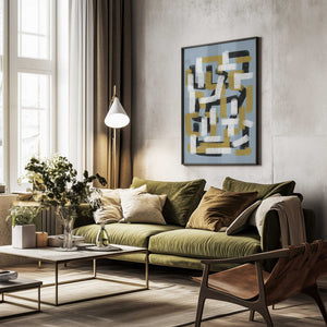 Tablou înramat „Abstract Composition No.1” de THE MIUUS STUDIO