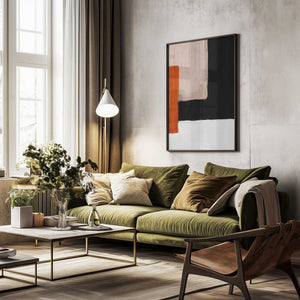 Tablou înramat „Abstract Minimal Pattern” de ThingDesign