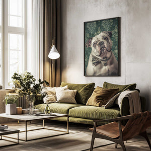 Tablou înramat „The Gentleman Bulldog” de SHANDU
