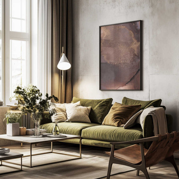 Tablou înramat „Organic Textures and Earthy Tones” de uplusmestudio