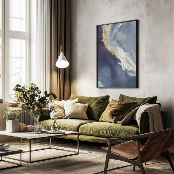 Tablou înramat „Golden Drift” de Julia Contacessi