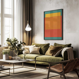 Tablou înramat „Vibrant Layers” de Vitor Costa